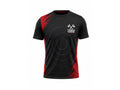 Custom Black Red Axe Throwing Venue T-Shirt | Wholesale Teamwear
