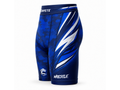 Custom Wrestling Compression Shorts | Wholesale Wrestling Team Shorts | Blue White | Apparels Bridge