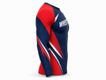 Custom Wrestling Compression Shirt | Wholesale Wrestling Team Shirt | Navy Red White | Apparels Bridge