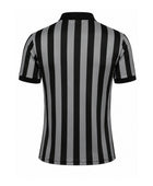 Custom Grey Black Basketball Referee Shirt | Wholesale Polo Officials Uniform