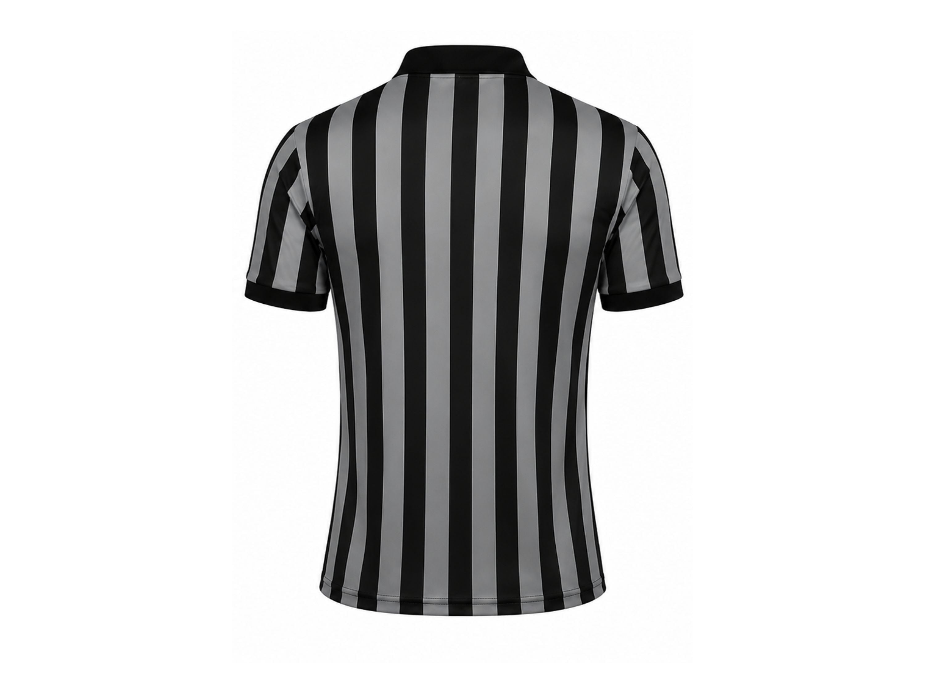 Custom Grey Black Basketball Referee Shirt | Wholesale Polo Officials Uniform