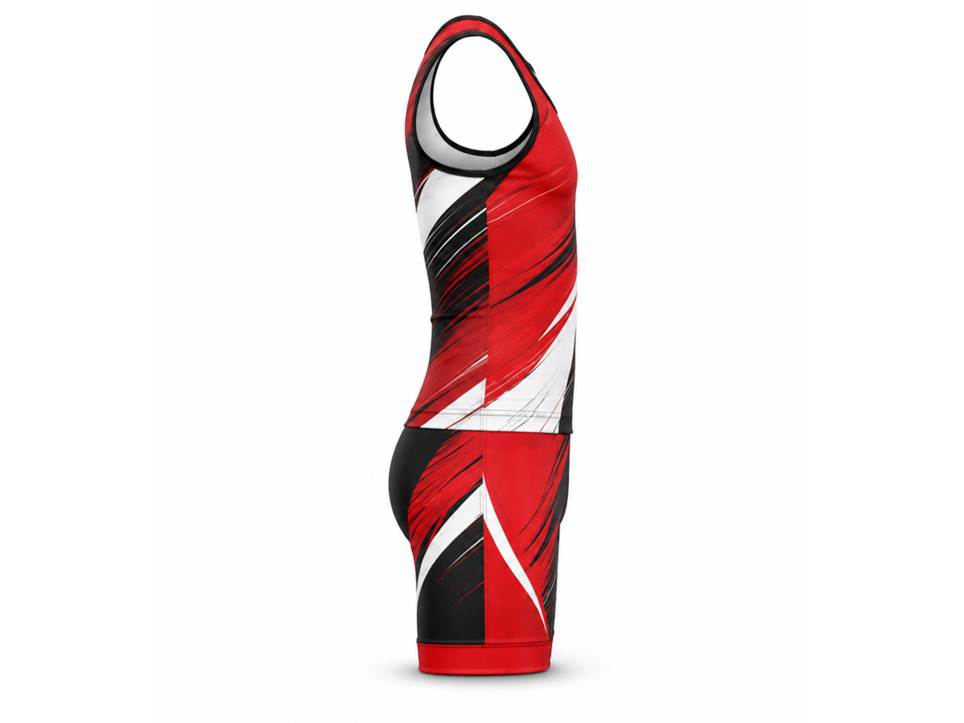 Custom Wrestling Singlet | Wholesale Two Piece Wrestling Uniform | Red Black White | Apparels Bridge