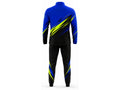 Custom Pickleball Warm-Up Set | Wholesale Pickleball Team Jacket and Pants | Royal Blue Black Lime Green | Apparels Bridge