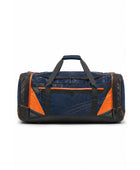 Custom Ice Hockey Team Bag – Navy Orange Sublimated Hockey Duffel Bag for Wholesale Orders