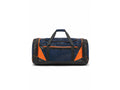 Custom Ice Hockey Team Bag – Navy Orange Sublimated Hockey Duffel Bag for Wholesale Orders