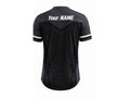 Training Lifestyle Jersey Black White – Custom Name – Performance Gym Wear – Unisex – Bulk Wholesale
