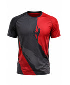 Custom Black Red Sublimated Climbing Jersey – Wholesale Teamwear