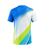 Custom White Blue Lacrosse Shooter Shirt – Wholesale Team Training Top