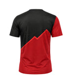 Custom Black Red Climbing Staff Shirt – Wholesale Gym Teamwear