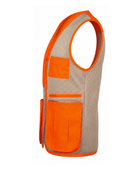 Hunting and Shooting Vest – Orange and Beige | B2B Low MOQ