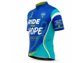 Custom Ride for Hope Cycling Jersey | Wholesale Charity Event Bike Jersey | Blue Teal | Apparels Bridge