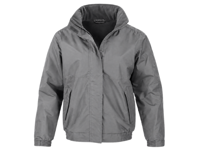 Security Workwear Jacket – Low MOQ B2B Waterproof Outerwear in Grey front design preview