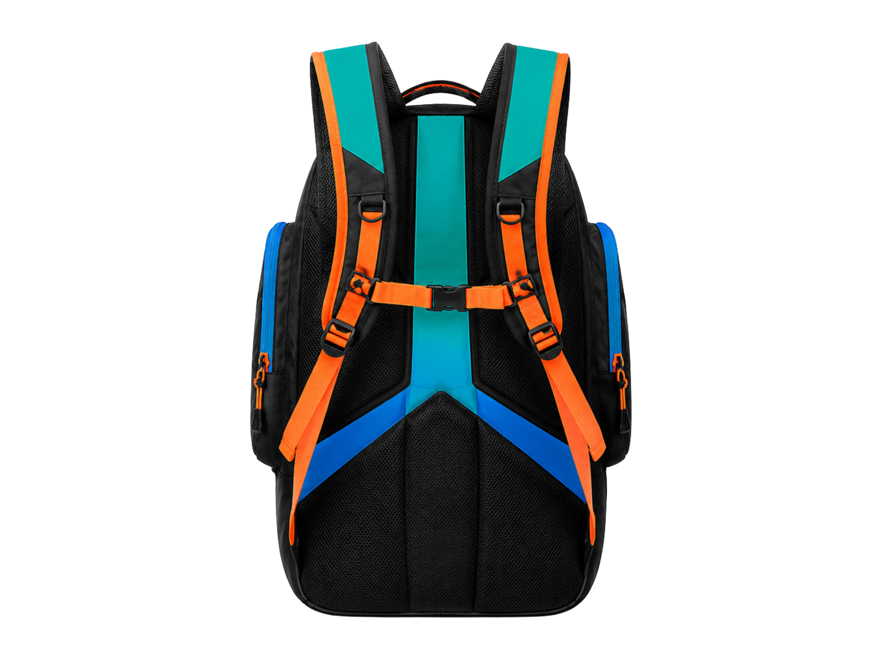 Custom Lacrosse Backpack – Black Orange Wholesale Team Gear Bag