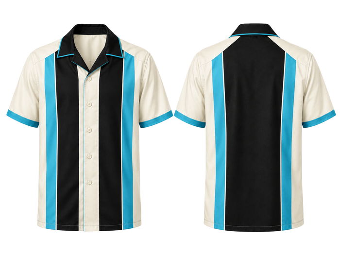 ROCKABILLY REVERE-COLLAR SHIRT