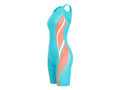 Custom Women One-Piece Team Suit – Turquoise Coral Wholesale Singlet
