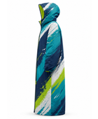 Custom Swim Parka – Teal Navy Wholesale Swim Team Deck Coat