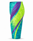 Custom Men’s Swim Jammer – Turquoise Lime Wholesale Team Swimwear