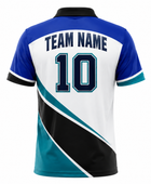White & Blue Corn Hole Jersey – Bulk Team Jersey, Low MOQ, Wholesale Performance Sportswear