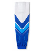 Custom Ice Hockey Socks – White Blue Sublimated Team Hockey Socks for Wholesale Orders