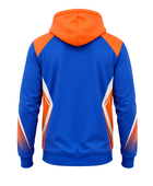 Custom Blue Orange Football Hoodie – Wholesale Soccer Team Pullover Hoodie