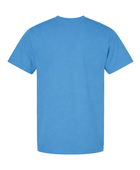 Blue Polyester-Cotton T-Shirt – Relaxed-Fit Workwear Top