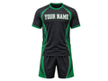 Black & Green Corn Hole Uniform – Bulk Team Jersey & Shorts, Low MOQ, Wholesale Performance Set