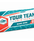 Custom Swim Team Towel – Teal Coral Wholesale Team Towel