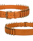 Leather Cartridge Hunting Belt – Tan Brown | B2B Low MOQ
