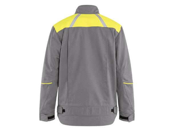 Welding Jacket Grey/Yellow B2B Low MOQ Industrial Workwear Manufacturer