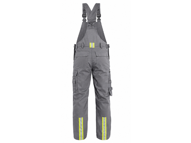 Welding Bib Trouser Grey/Yellow B2B Low MOQ Industrial Workwear Manufacturer