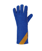 Welders Gauntlet Blue/Yellow B2B Low MOQ Workwear Gloves