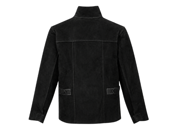 Wholsale Leather Welding Jacket Black B2B Industrial Workwear Manufacturer