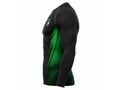 Custom Black Green Rugby Compression Shirt | Wholesale Team Base Layer for Bulk Orders