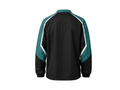Custom Black Teal Baseball Jacket | Wholesale Team Warmup Jacket for Bulk Orders