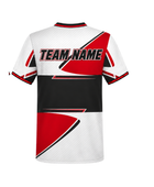 White, Red & Black Ping Pong Jersey – Team Table Tennis Performance Wear, Wholesale Bulk, Low MOQ