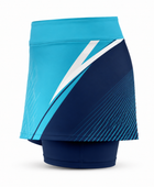 Custom Women’s Padel Skort – Cyan Navy Wholesale Teamwear