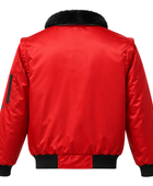 B2B Pilot Jacket Red Low MOQ Workwear Jacket Manufacturer