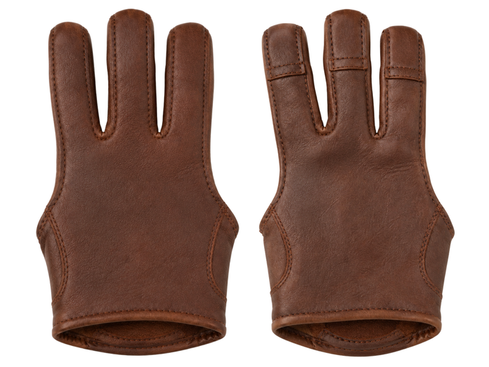 THREE-FINGER ARCHERY SHOOTING GLOVE