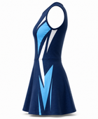 Custom Women’s Padel Dress – Navy Cyan Club Teamwear Wholesale