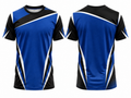 Custom Chase Tag Event Staff Shirt – Blue Sublimated Crew Jersey | Wholesale Event Teamwear