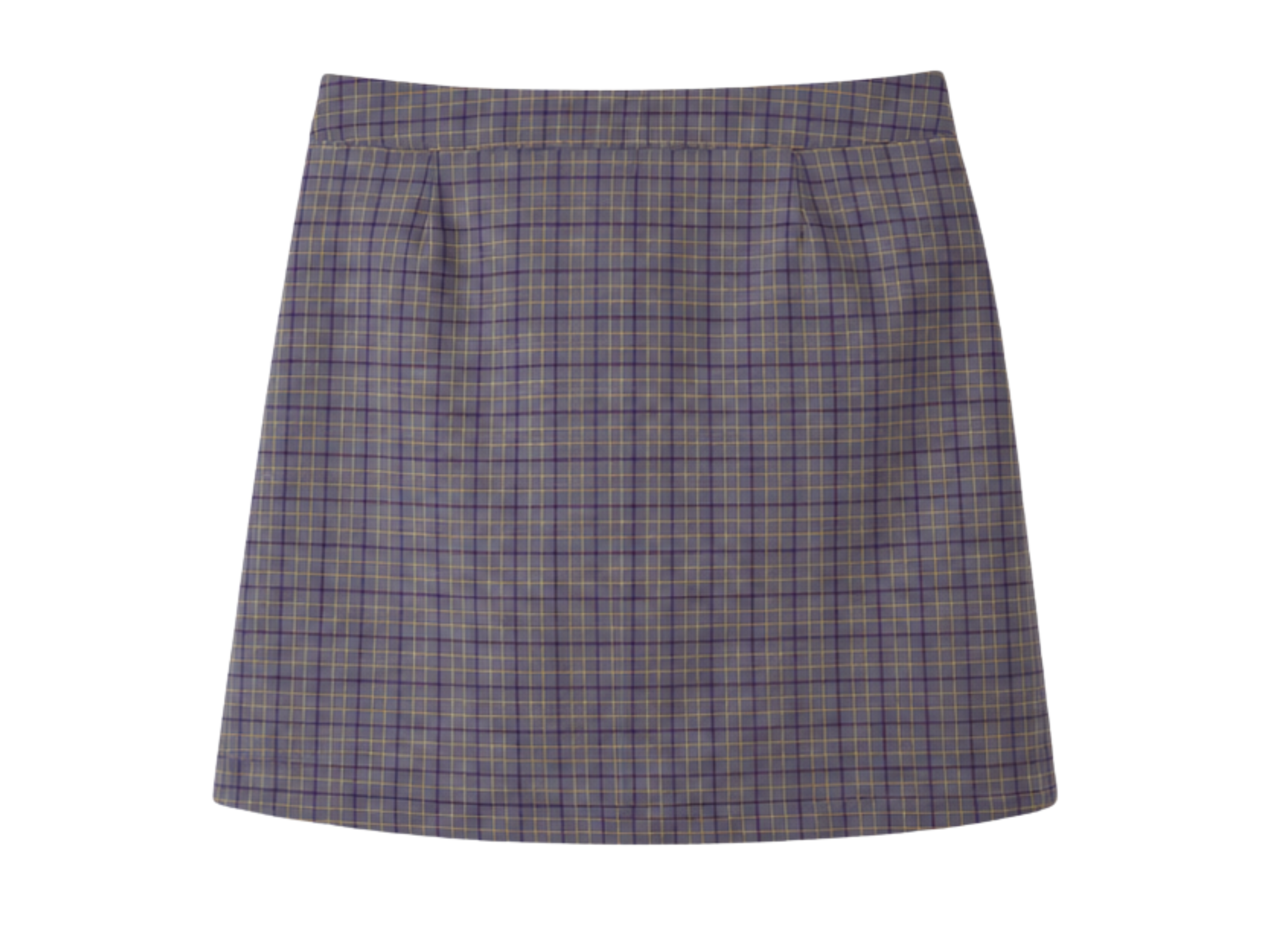 School Plaid Pleated Two-Tab Skort Grey | B2B Low MOQ Wholesale