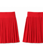 School Pleated Pull-On Skort Red | B2B Low MOQ Wholesale