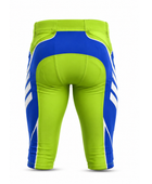 Custom Green Blue American Football Shorts | Wholesale Teamwear Shorts for Bulk Orders