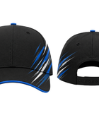 Custom Chase Tag Team Cap – Black Blue Sublimated Sports Cap | Wholesale