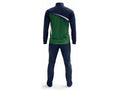 Custom Green Cricket Tracksuit – Sublimated Jacket & Pant Set for Wholesale Clubs