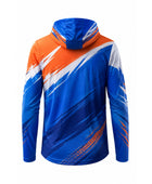 Custom Blue & Orange Climbing Jersey – Team Uniform Wholesale, Low MOQ, Personalized Name & Number