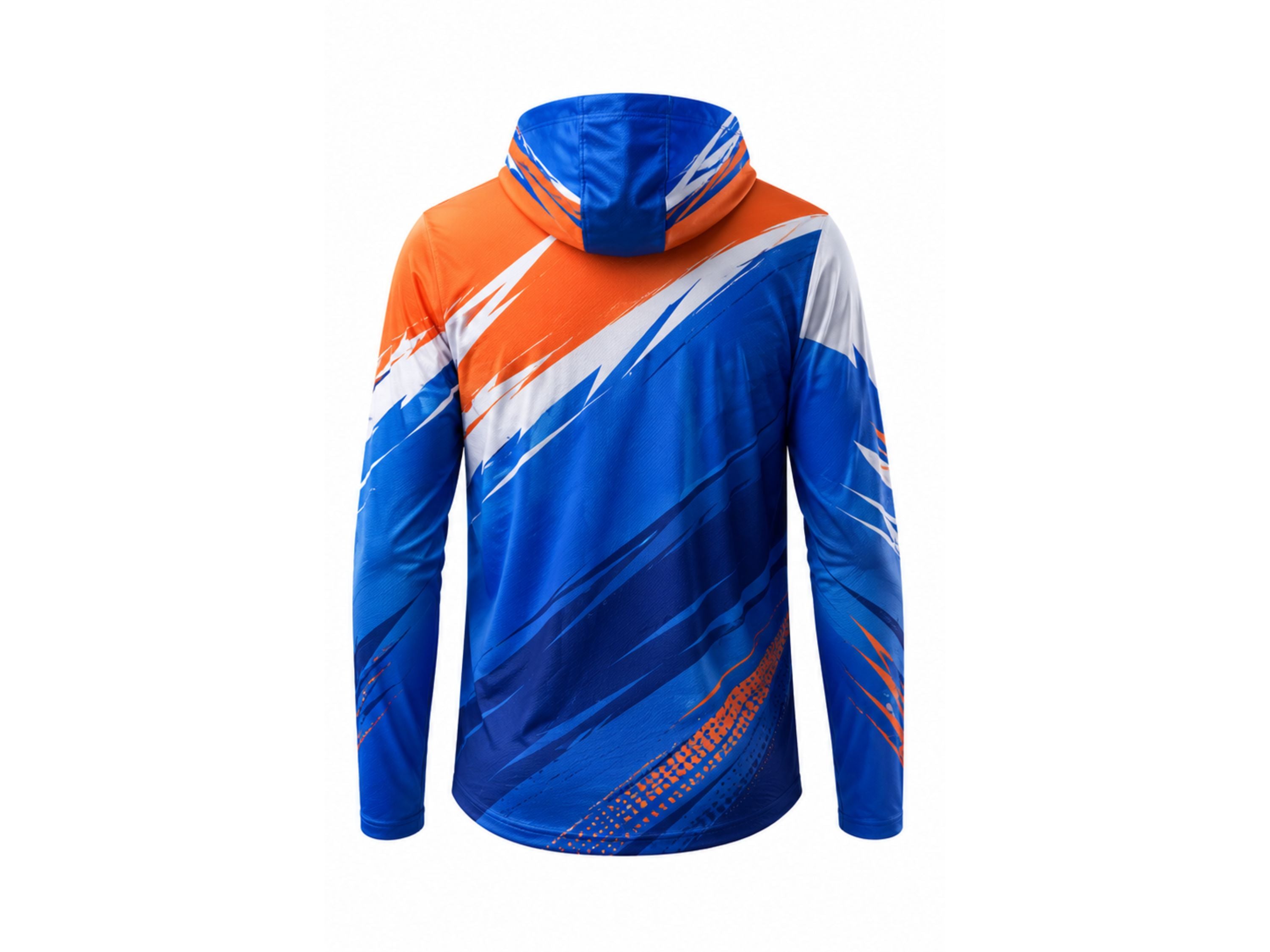 Custom Blue & Orange Climbing Jersey – Team Uniform Wholesale, Low MOQ, Personalized Name & Number