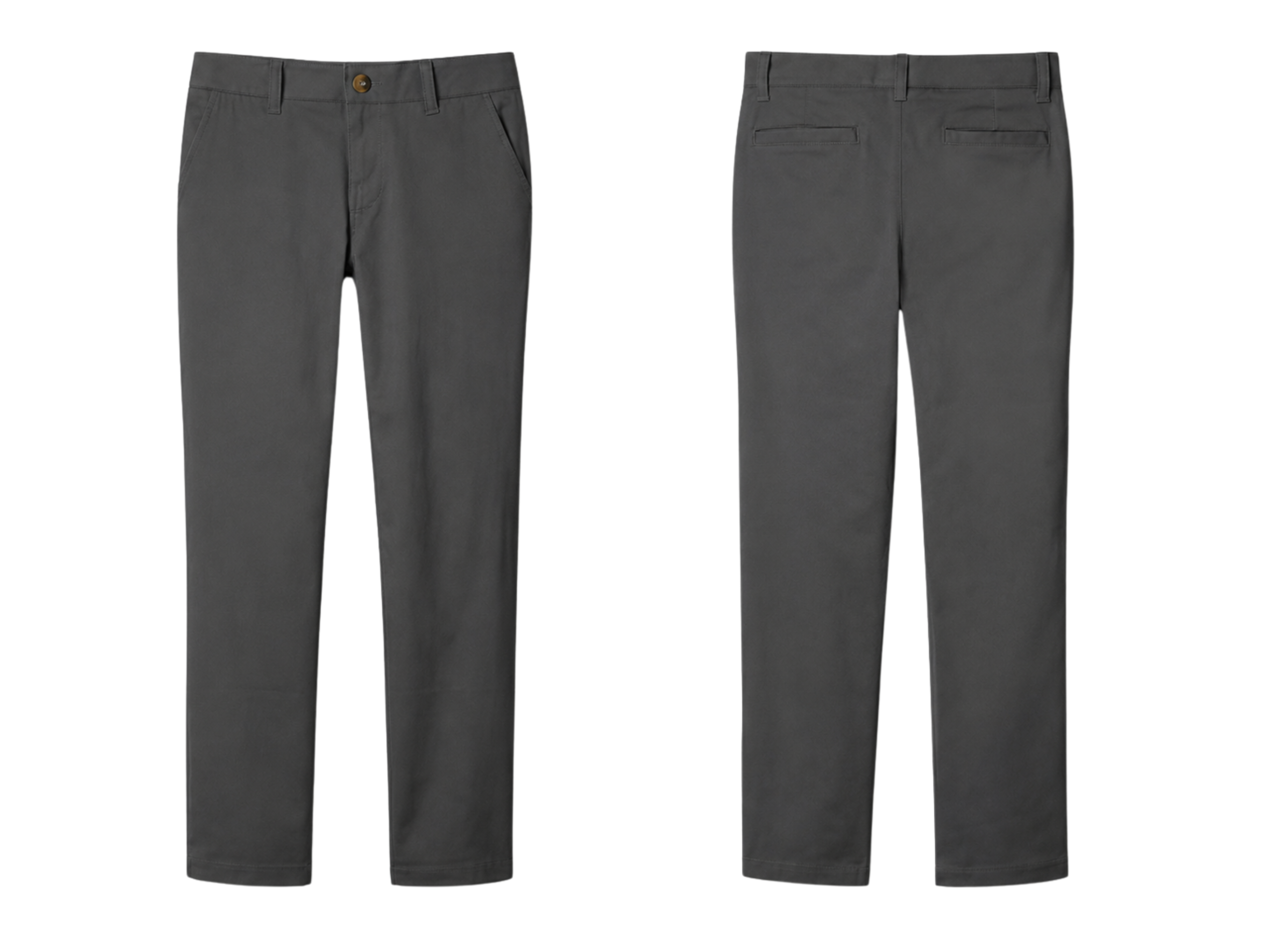 Straight Fit School Uniform Pant Charcoal Grey | B2B Low MOQ Wholesale