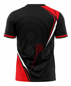 Custom Black Red Darts Tournament Shirt – Wholesale Team Jersey