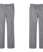 Boys’ Pull-On Straight Fit School Uniform Pant Grey | B2B Low MOQ Wholesale
